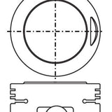 Piston & Pin Set MAZDA E3 SOHC 8V 4P1035-0.50 - Nason