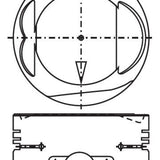 Piston & Pin Set HYUNDAI G4CS MITSUBISHI 4G64 4P1036-1.00 - Nason