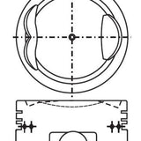 Piston & Pin Set MAZDA B6 SOHC 8V 4P1038-1.00 - Nason