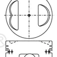 Piston & Pin Set MAZDA B5 KIA B5 SOHC 8V 4P1039-0.50 - NASON