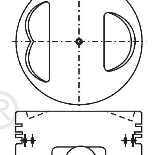 Piston & Pin Set MAZDA B5 KIA B5 SOHC 8V 4P1039-0.50 - NASON