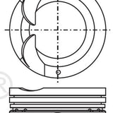 Piston & Pin Set SUZUKI M13A DOHC 16V 4P1040-STD - Nason