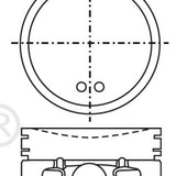 Piston & Pin Set NISSAN QG16DE DOHC 16V 4P1041-STD - Nason