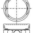 Piston & Pin Set NISSAN Z22 SOHC 8V 4P1043-0.50 - NASON