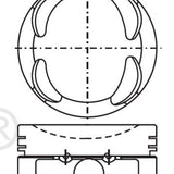 Piston & Pin Set MAZDA FS DOHC 16V 4P1047-1.00 - Nason