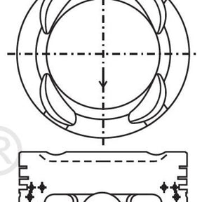 Piston & Pin Set SUZUKI G16B SOHC 16V 4P1049-0.50 - NASON