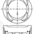 Piston & Pin Set SUZUKI G16B SOHC 16V 4P1049-1.00 - NASON