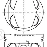 Piston & Pin Set TOYOTA 3SFE DOHC 16V 4P1054-STD - Nason