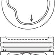 Piston & Pin Set HOLDEN OPEL C14SE 4P1055-0.50 - NASON