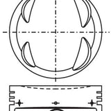 Piston & Pin Set TOYOTA 4AFC 4AFE DOHC 16V 4P1064-STD - Nason