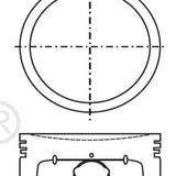 Piston & Pin Set MAZDA LF DOHC 16V 4P1068-STD - Nason