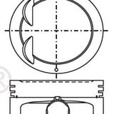 Piston & Pin Set HYUNDAI G4ED DOHC 16V 4P1072-STD - Nason
