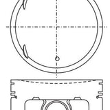 Piston & Pin Set NISSAN QR25DE DOHC 16V 4P1121-STD - Nason
