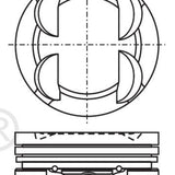 Piston & Pin Set MAZDA KIA FE DOHC 16V 4P1170-0.50 - Nason