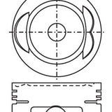 Piston & Pin Set MAZDA FE F8 SOHC 8V 4P1182-STD - Nason