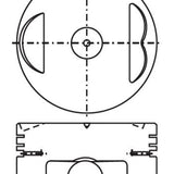 Piston & Pin Set MAZDA FE F8 SOHC 8V FLAT TOP 4P1183-1.00 - Nason