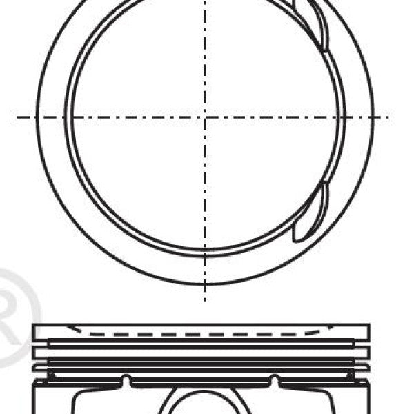Piston & Pin Set MAZDA L3 DOHC 16V 4P1190-STD - NASON