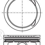 Piston & Pin Set MAZDA L3 DOHC 16V 4P1190-1.00 - Nason