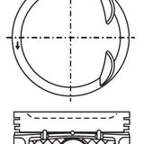 Piston & Pin Set MAZDA L3 TURBO DOHC 16V 4P1191-STD - Nason