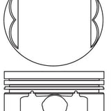 Piston & Pin Set FORD NSJ 2.0L FLAT TOP 4P1201-1.00 - Nason