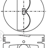 Piston & Pin Set SUBARU EA71 EA81 EA82 4P1209-1.00 - Nason