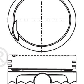 Piston & Pin Set HYUNDAI G4EK SOHC 12V 4P1210-0.50 - NASON
