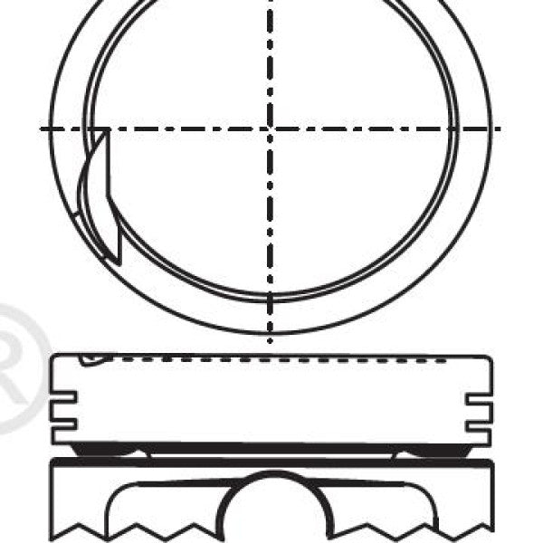Piston & Pin Set HYUNDAI G4EK SOHC 12V 4P1210-1.00 - NASON