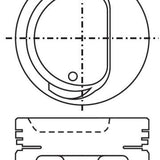 Piston & Pin Set TOYOTA 5KC D SHAPED DISH 4P1213-1.00 - Nason