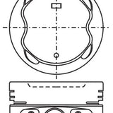 Piston & Pin Set TOYOTA 3SFE 3SFC PRESS FIT 4P1214-1.00 - Nason
