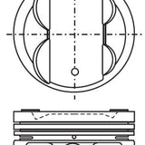 Piston & Pin Set TOYOTA 4AGE Dish Top 18mm Pin 4P1216-0.50 - Nason