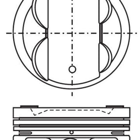 Piston & Pin Set TOYOTA 4AGE Dish Top 18mm Pin 4P1216-1.00 - NASON