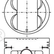 Piston & Pin Set TOYOTA 4AGE DISH TOP 20mm PIN 4P1217-1.00 - NASON