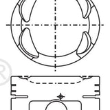 Piston & Pin Set MAZDA F2 12V 4P1219-0.50 - Nason