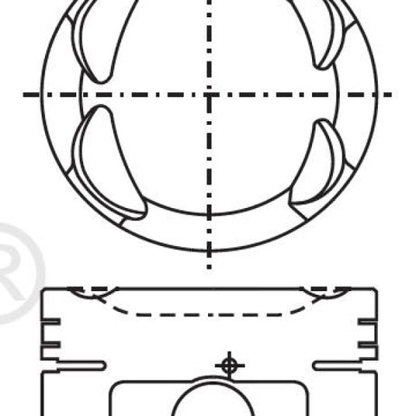 Piston & Pin Set MAZDA F2 12V 4P1219-0.50 - Nason