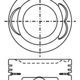 Piston & Pin Set MAZDA F2 8V 4P1220-0.50 - Nason