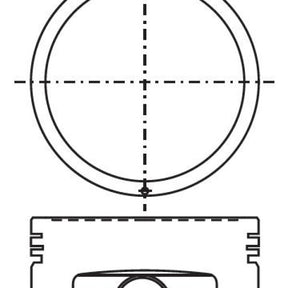 Piston & Pin Set NISSAN KA24E PRESS FIT PIN 4P1239-STD - NASON