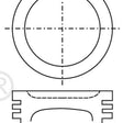 Piston & Pin Set MITSUBISHI 4G54 G54B SOHC 8V 4P1241-0.50 - NASON