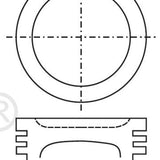 Piston & Pin Set MITSUBISHI 4G54 G54B SOHC 8V 4P1241-STD - Nason