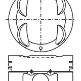 Piston & Pin Set MAZDA B6 DOHC 16V 4P1246-0.50 - Nason