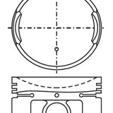 Piston & Pin Set NISSAN E13 E15 4P1252-0.50 - Nason