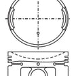 Piston & Pin Set NISSAN E13 E15 4P1252-STD - NASON