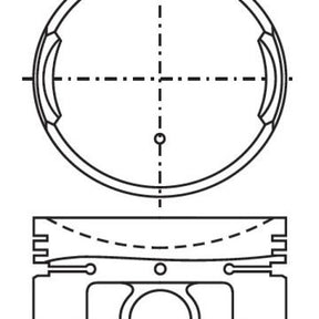 Piston & Pin Set NISSAN E13 E15 4P1252-STD - NASON