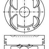 Piston & Pin Set MAZDA B5 SOHC 16V 4P1254-0.50 - Nason