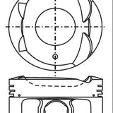 Piston & Pin Set TOYOTA 1NZ-FE 2NZ-FE 4P1255-STD - Nason
