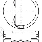 Piston & Pin Set TOYOTA 2S SOHC 8V 4P1256-0.50 - Nason