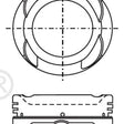 Piston & Pin Set MAZDA F2 TURBO 4P1261-1.00 - NASON