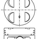 Piston & Pin Set HONDA D15B 4P1263-0.50 - Nason