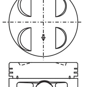 Piston & Pin Set HONDA D15B 4P1263-1.00 - NASON