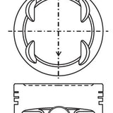 Piston & Pin Set HONDA D16A 4P1264-1.00 - Nason