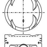 Piston & Pin Set HONDA D16Z 4P1265-0.50 - Nason